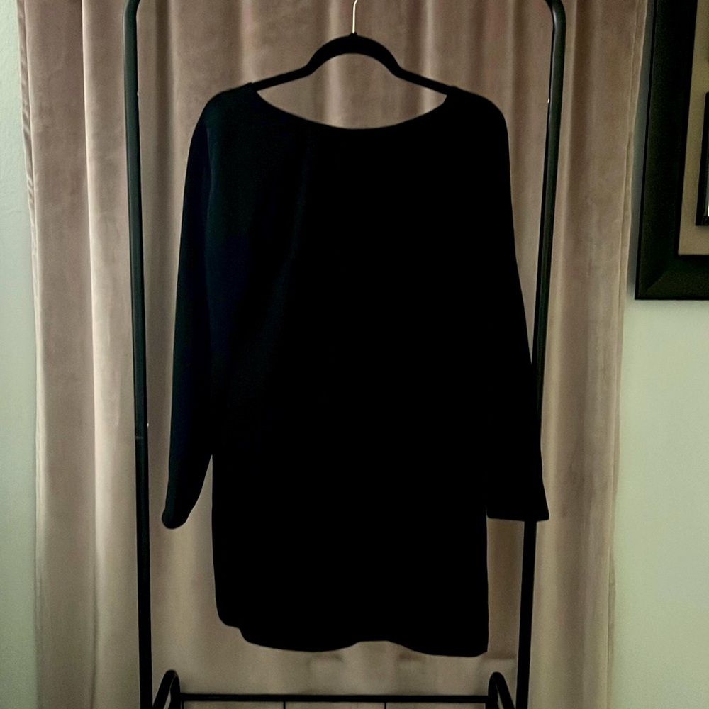 Armani Exchange mini dress, size 4, polyester dress , long sleeve, black slim,